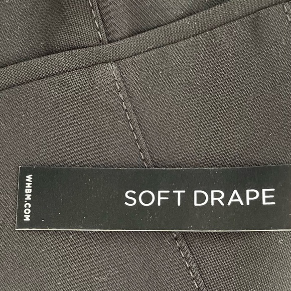 White House Black Market Soft Drape Black Washable Jacket - Picture 7 of 16